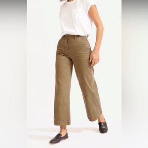 Everlane wide leg cropped pant sz 00